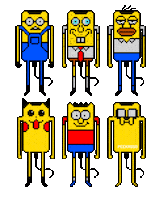 Good Morning Pixel Sticker by PEEKASSO