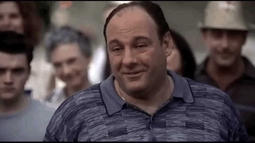 the sopranos salute GIF