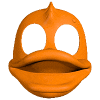 savetheduck nature green orange duck Sticker