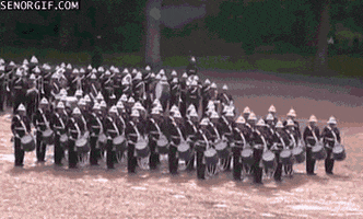 Soldiers Drum Line GIF