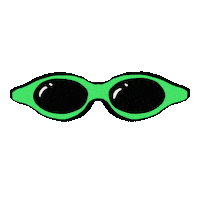 Slengkiy green sunglasses glasses kacamata Sticker