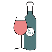 breadandButterPR wine drinking wednesday bottle Sticker