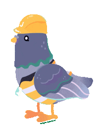 Happy Bird Sticker by Juragan Material.id