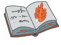 jekgiz fall book autumn october Sticker