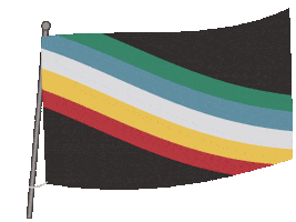 Flag July Sticker