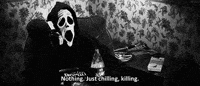 black and white death GIF
