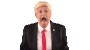 Freaking Out Donald Trump Sticker