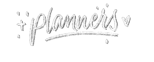 White Text Planners Sticker