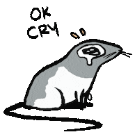 Sad Cry Sticker