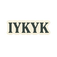 Iykyk If You Know You Know Sticker by NZ Collab