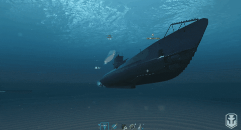 WorldofWarships giphyupload sub submarine wows GIF