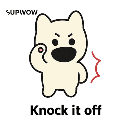 Knock It Off Dog GIF by SUPWOW