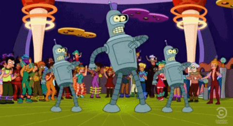 robot dancing GIF