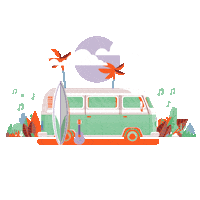 Summer Explore Sticker by Dell Technologies
