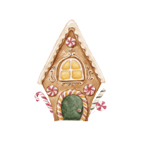 Christmas Gingerbreadhouse Sticker by Blanc MariClo'