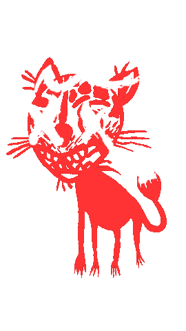 Bad Cat Sticker by Kiesgrube