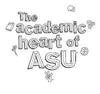 The College Sticker by Arizona State University