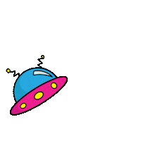 earlyshowalax spaceship new mexico tes alax Sticker