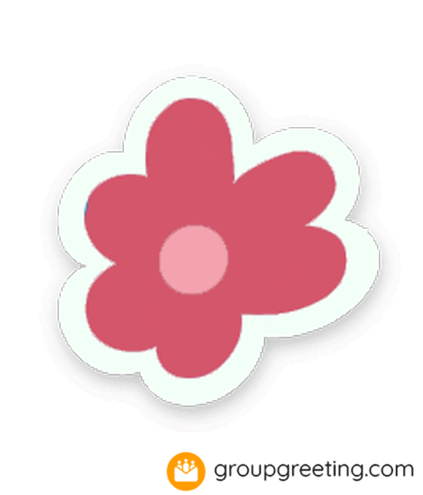 GroupGreetingcards giphyupload pink flower groupgreeting Sticker