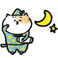 Sleepy Good Night Sticker by yoyoyon