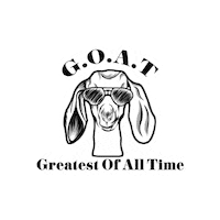 Greatest Of All Time Goat Sticker by Lana Stenner