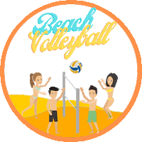 Sport Play Sticker by Aurora Beach Volleyball
