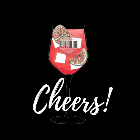 Cheers Drinks GIF by GOLDBERG & SONS