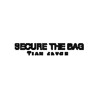 Shop Secure The Bag Sticker by Tian Zevon