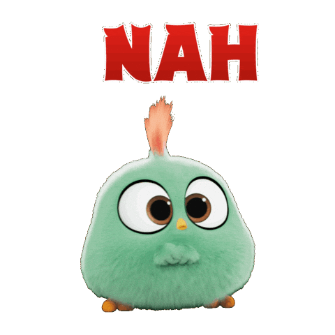 Shakes Head No Sticker by Angry Birds Movie