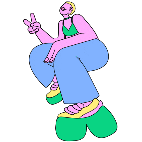 Girl Peace Sticker by Funka Fest Arts Festival