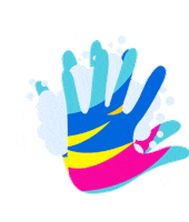 hellohaptik hand tech covid technology Sticker