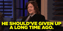 Norman Reedus Glitter GIF by Team Coco