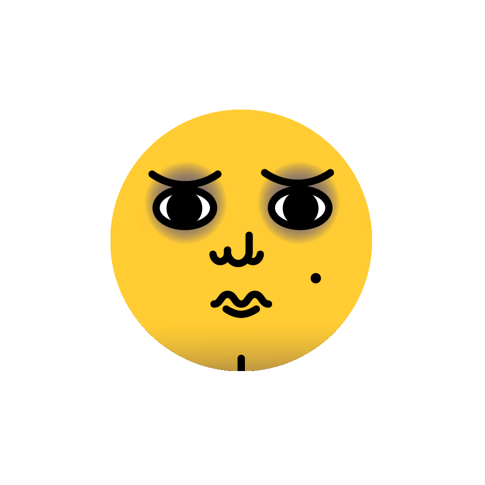 sad sticker by Kevin Carter