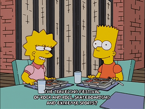 happy bart simpson GIF