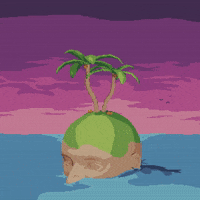 Palm Tree Ocean GIF