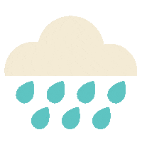 ScatterbrainStudiosLtd rain weather cloud pouring Sticker