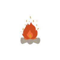 ChasingAMoment fire nature adventure wild Sticker