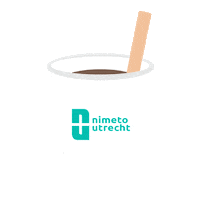 Nimeto after before koffie nu Sticker