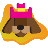 Tired Dog Sticker
