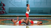 working out gong show GIF by Virzi Triplets