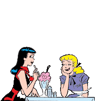 Betty Veronica Sticker by Archie Comics