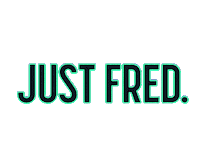 justfred neon brooklyn neon sign dog fashion Sticker