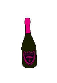 Callmedrella_official champagner campagne duschen dom perignon Sticker