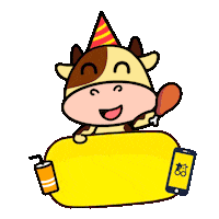 Happy Party Sticker by NMooMoo