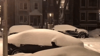 Deep Snow Piles Up in Chicago Neighborhood