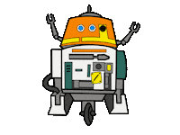 Nelliecosplay star wars starwars rebels chopper Sticker