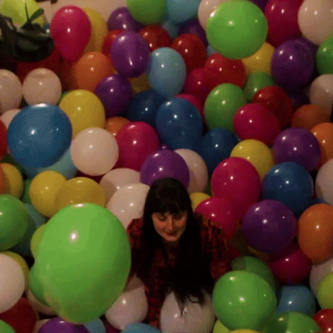 party balloons GIF by Lucas Levitan