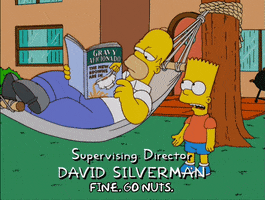 relaxing homer simpson GIF