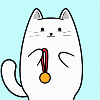 White Cat GIF by MESA My Emotional Support Animal