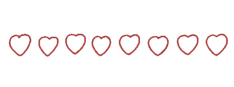 In Love Hearts Sticker
